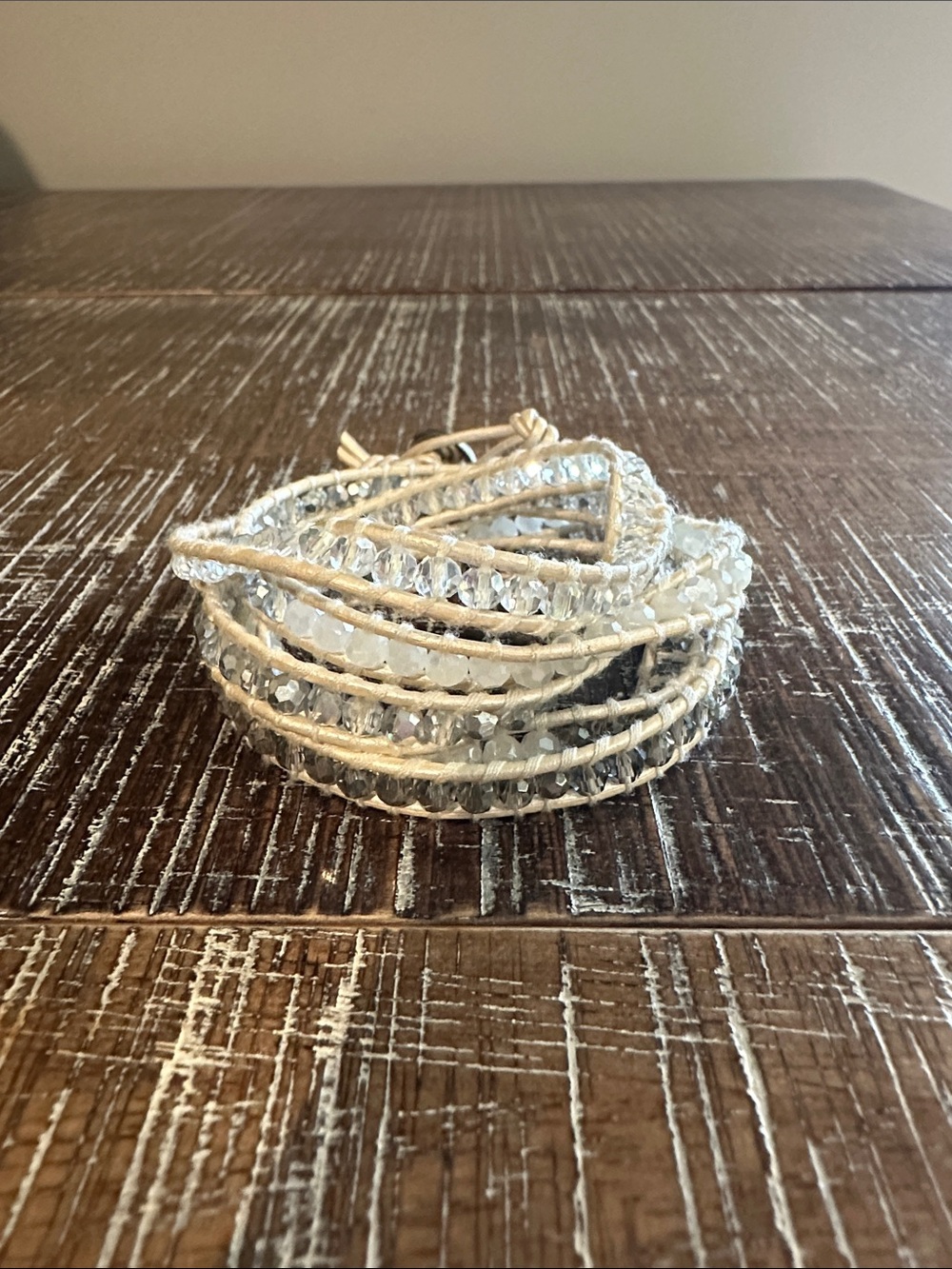 Victoria Emerson Wrap Bracelet ~ White/Natural